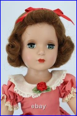 1950s Madame Alexander 17 Hard Plastic MARGARET Doll RARE Tagged Dress
