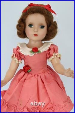 1950s Madame Alexander 17 Hard Plastic MARGARET Doll RARE Tagged Dress