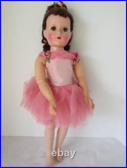 1950s Madame Alexander 17 Margot Ballerina Doll Pink Tutu VINYL JOINTED ARMS