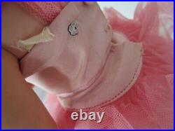 1950s Madame Alexander 17 Margot Ballerina Doll Pink Tutu VINYL JOINTED ARMS