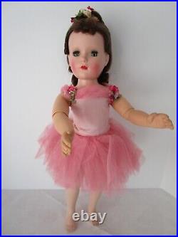 1950s Madame Alexander 17 Margot Ballerina Doll Pink Tutu VINYL JOINTED ARMS
