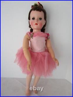 1950s Madame Alexander 17 Margot Ballerina Doll Pink Tutu VINYL JOINTED ARMS