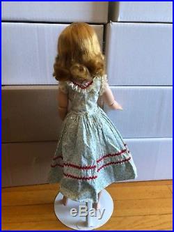 1950s madame Alexander Cissy doll in rare blue flower dress