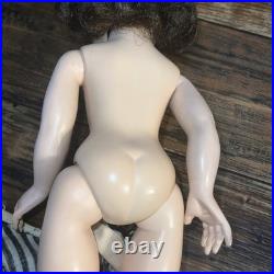 1953-55 Madame Alexander Binnie Walker 14 Doll Tagged Striped Dress With Shoes