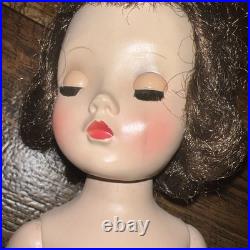1953-55 Madame Alexander Binnie Walker 14 Doll Tagged Striped Dress With Shoes