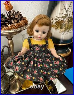 1953 MA Madame Alexander Alexanderkin Wendy KIN Heavy DOLL in Pinafore Set 2591