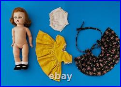 1953 MA Madame Alexander Alexanderkin Wendy KIN Heavy DOLL in Pinafore Set 2591