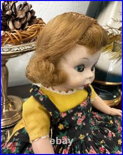 1953 MA Madame Alexander Alexanderkin Wendy KIN Heavy DOLL in Pinafore Set 2591