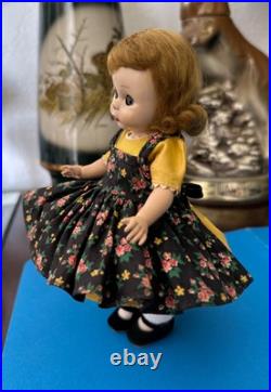 1953 MA Madame Alexander Alexanderkin Wendy KIN Heavy DOLL in Pinafore Set 2591