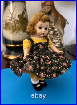 1953 MA Madame Alexander Alexanderkin Wendy KIN Heavy DOLL in Pinafore Set 2591