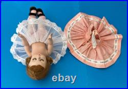 1953 MA Madame Alexander kin Wendy KIN Heavy Strung DOLL in Pink Dress (2631)