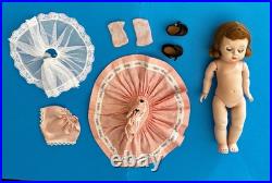 1953 MA Madame Alexander kin Wendy KIN Heavy Strung DOLL in Pink Dress (2631)