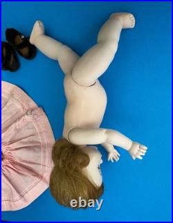 1953 MA Madame Alexander kin Wendy KIN Heavy Strung DOLL in Pink Dress (2631)