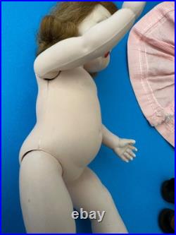 1953 MA Madame Alexander kin Wendy KIN Heavy Strung DOLL in Pink Dress (2631)