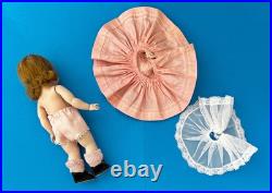 1953 MA Madame Alexander kin Wendy KIN Heavy Strung DOLL in Pink Dress (2631)