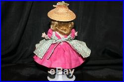1953 SLNW Madame Alexander Wendy in a School Outfit with Straw Hat