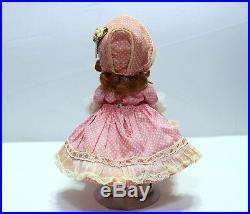 1953 Vintage 8 In. Rare Pink Dress Doll Madeline By Madame Alexander