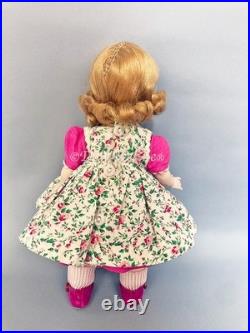 1954-55 Madame Alexander-Kin SLW Doll in? Floral Pinafore outfit DARLING