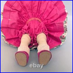 1954-55 Madame Alexander-Kin SLW Doll in? Floral Pinafore outfit DARLING