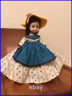 1955 Madame Alexander Kins Little Women Marme Rare Dress Tagged Box Stand