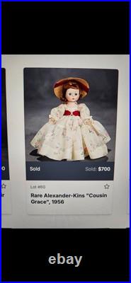 1956 Madame Alexander Alexander-kin RARE Cousin Grace Doll 8 Bent Knee Walker