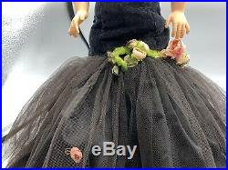 1956 Madame Alexander CISSY DOLL Black Torso Mermaid Gown