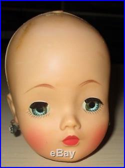 1958 Cissy Doll Pink Swiss Dot Shirtwaist Dress Val Lace Flocked Slip MadameAlex