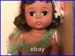 1960s ALEXANDER-KIN WENDY HIGH COLOR AMERICANA HAWAIIAN BK STRUNG DOLL BOX TAG