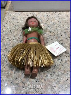 1960s ALEXANDER-KIN WENDY HIGH COLOR AMERICANA HAWAIIAN BK STRUNG DOLL BOX TAG