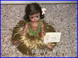 1960s ALEXANDER-KIN WENDY HIGH COLOR AMERICANA HAWAIIAN BK STRUNG DOLL BOX TAG