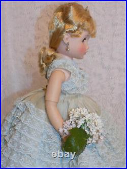 1964 RARE Madame Alexander Elise Doll Gown #1745 Ruffles & Rosebuds
