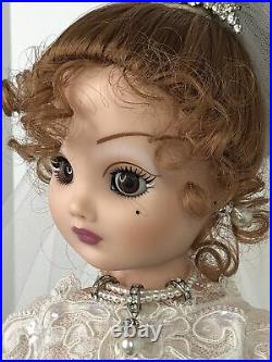 19 Madame Alexander Cissy Couture Doll Pearl Embroidered Lace Bridal Gown #I