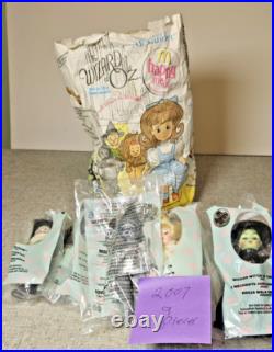 2002-2010 McDonalds Madame Alexander Wizard of Oz dolls lot 55 + Happy Meal Bags