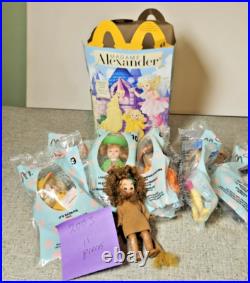 2002-2010 McDonalds Madame Alexander Wizard of Oz dolls lot 55 + Happy Meal Bags