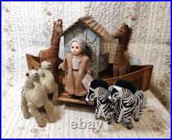 2002 Madame Alexander 8 Noah's Ark 33155 set Noah, Giraffes, Zebras, Camels