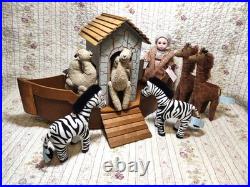 2002 Madame Alexander 8 Noah's Ark 33155 set Noah, Giraffes, Zebras, Camels
