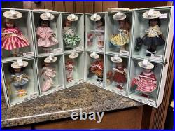 2002 Madame Alexander Calendar Girls Case & 12 Dolls Complete Nrfb Mint