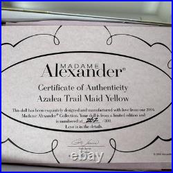 2004 Madame Alexander 35627 Azalea Trail Maid YELLOW Dress Limited Edition #262