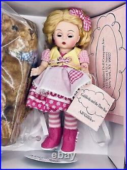 2011 Madame Alexander GOLDILOCKS THREE BEARS 8 Cissette Doll #61735 MINT With COA