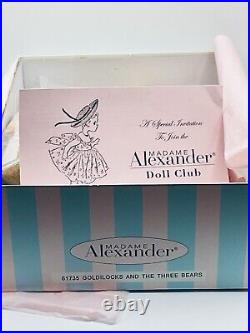 2011 Madame Alexander GOLDILOCKS THREE BEARS 8 Cissette Doll #61735 MINT With COA