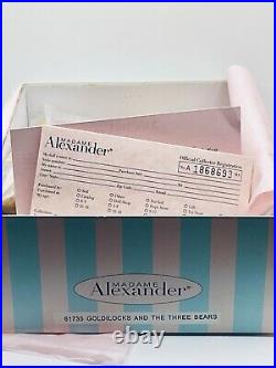 2011 Madame Alexander GOLDILOCKS THREE BEARS 8 Cissette Doll #61735 MINT With COA