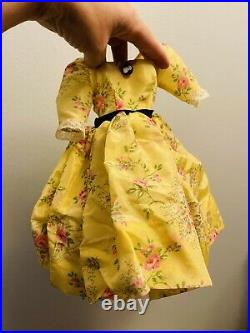 20 Cissy Madame Alexander Doll WithTagged Yellow Taffeta Floral Dress- 1950s