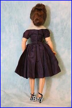 20 Inch Vintage Madame Alexander 1950s Cissy Doll Fabulous Dress and Accessories