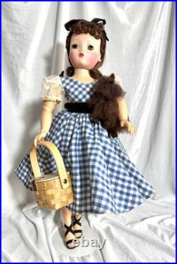 20 Vintage 1955 Brunette Cissy in HTF Dorothy Dress withToto & Extras