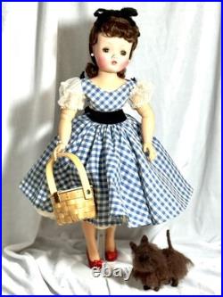 20 Vintage 1955 Brunette Cissy in HTF Dorothy Dress withToto & Extras