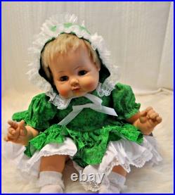 22 Madame Alexander Kitten doll crier new stuffing green tagged dress hat slip