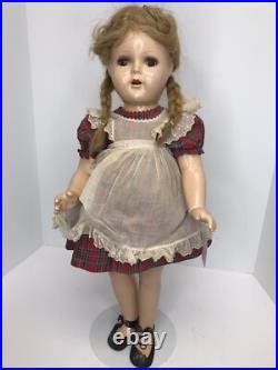 24 Antique Vintage Madame Alexander Mcguffey Anna All Original Compo Doll #ME