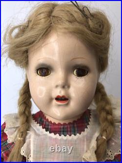 24 Antique Vintage Madame Alexander Mcguffey Anna All Original Compo Doll #ME