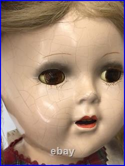 24 Antique Vintage Madame Alexander Mcguffey Anna All Original Compo Doll #ME
