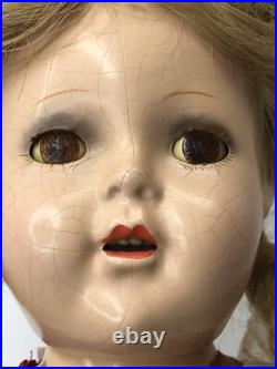 24 Antique Vintage Madame Alexander Mcguffey Anna All Original Compo Doll #ME